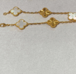 Clover Leaf Bracelet · 925 Silver · 18K Gold Plated - Image 11