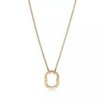 Small Lock Pendant Necklace · 18K Gold Plated · Adjustable Chain - Image 3