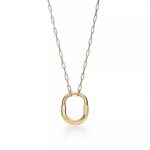 Medium Lock Pendant Necklace · 18K Gold Plated · Zirconia · 18-Inch Chain - Image 3