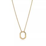 Small Lock Pendant Necklace · 18K Gold Plated · Adjustable Chain - Image 3