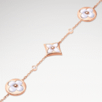 Rose Gold-Plated White Mother of Pearl Bracelet - Image 3