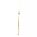 Turquoise Circle Pendant Necklace · 18K Gold Plated · Adjustable Chain - Image 3