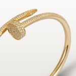 Gold-Plated Open Bangle with Cubic Zirconia | 3.5mm - Image 3