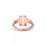 Rose Gold–Plated CZ Open Band Ring – 925 Silver - Image 3