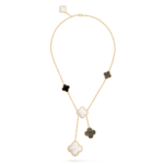Gold-Plated Clover Y Necklace | 925 Sterling Silver - Image 13