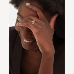 Gold-Plated CZ Snake Ring - Image 3