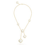 Gold-Plated Clover Y Necklace | 925 Sterling Silver - Image 3