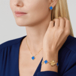 Clover Leaf Necklace,925 Silver, 18k Gold Plated - Image 23