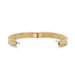 Gold-Plated CZ Beaded Bangle Bracelet - Image 4
