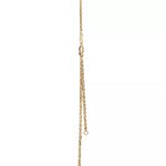 Small Lock Pendant Necklace · 18K Gold Plated · Adjustable Chain - Image 4