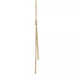 Small Lock Pendant Necklace · 18K Gold Plated · Adjustable Chain - Image 4