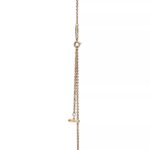 Small Circle Pendant Necklace · 18K Gold Plated · Adjustable Chain - Image 4