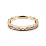Lock Bangle with Zirconia · 18K Gold Plated · PVD 5x Layered - Image 4