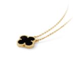 Clover Leaf Necklace,925 Silver, 18k Gold Plated - Image 4