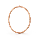 Gold-Plated Beaded Bangle Bracelet - Image 4