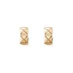 Gold-Plated Textured Pattern Earrings - Image 4
