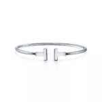 T Open Cuff Bracelet · 18K Gold Plated · Minimalist Design - Image 5