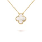 Clover Leaf Necklace,925 Silver, 18k Gold Plated - Image 5