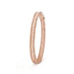Gold-Plated CZ Beaded Bangle Bracelet - Image 5