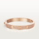 Wide Pavé Bangle Bracelet · 18K Gold Plated · Zirconia Cuff - Image 6