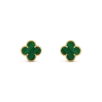 Clover Leaf Earrings · 925 Silver · 18K Gold Platedachite - Image 7
