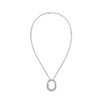 Medium Lock Pendant Necklace · 18K Gold Plated · Zirconia · 18-Inch Chain - Image 7