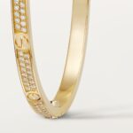 Pavé Screw Bangle · 18K Gold Plated · Cubic Zirconia - Image 5