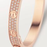 Wide Pavé Bangle Bracelet · 18K Gold Plated · Zirconia Cuff - Image 7