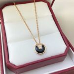 Gold-Plated Natural Stone Circle Necklace | V Gold - Image 7