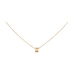 Gold-Plated Quilted Pendant Necklace - Image 7