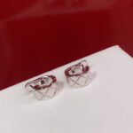 Gold-Plated Textured Pattern Earrings - Image 7