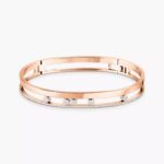 Gold-Plated CZ Double Band Bangle Bracelet - Image 7