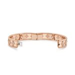 Gold-Plated CZ Beaded Motif Bangle Bracelet (6.3") - Image 7