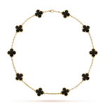 Clover Leaf Necklace · 925 Silver · 18K Gold Plated - Image 7