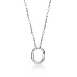 Medium Lock Pendant Necklace · 18K Gold Plated · Zirconia · 18-Inch Chain - Image 8