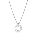 Small Circle Pendant Necklace · 18K Gold Plated · Adjustable Chain - Image 8