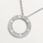 Gold-Plated CZ Circle Pendant Necklace - Image 8