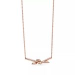 Minimalist Knot Pendant Necklace · 18K Gold Plated · Adjustable Chain - Image 6