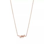 Small Knot Pendant Necklace · 18K Gold Plated · Zirconia · Adjustable Chain - Image 6