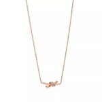 Minimalist Knot Pendant Necklace · 18K Gold Plated · Adjustable Chain - Image 6
