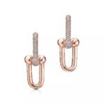 Link Earrings · Zirconia Accent · 18K Gold Plated · 1.5" Chain Design - Image 9