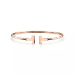 T Open Cuff Bracelet · 18K Gold Plated · Minimalist Design - Image 9