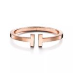 Square T Open Bangle · 18K Gold Plated · Medium Size - Image 9