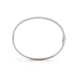 Gold-Plated CZ Beaded Bangle Bracelet - Image 9