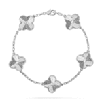 Clover Leaf Bracelet · 925 Silver · 18K Gold Plated - Image 15