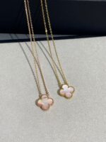 Clover Leaf Necklace,925 Silver, 18k Gold Plated - Image 45