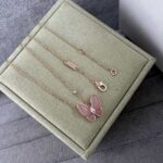 Pink Butterfly Pendant Necklace - Image 2
