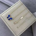 Double Butterfly Lapis Necklace - Image 2
