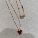 Red Carnelian Heart Necklace - Image 2