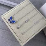 Double Butterfly Lapis Necklace - Image 4